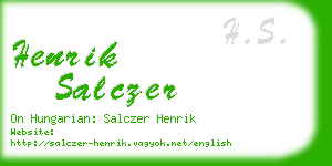 henrik salczer business card